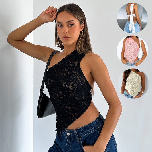 Ins Lace Backless Top Summer for Women