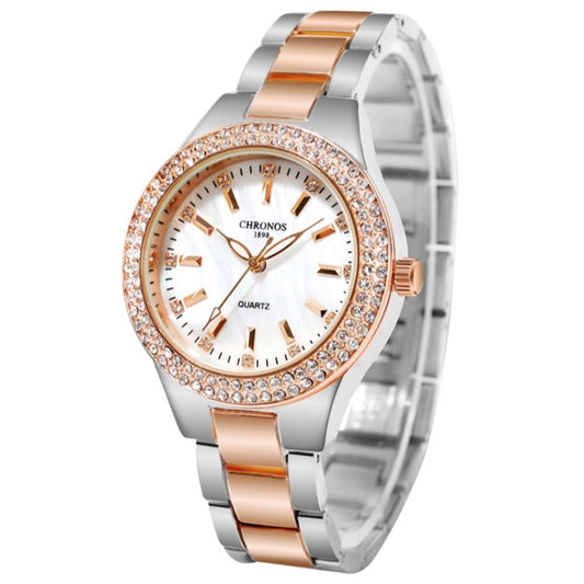 Diamond-studded Non-mechanical Quartz Women's Watch