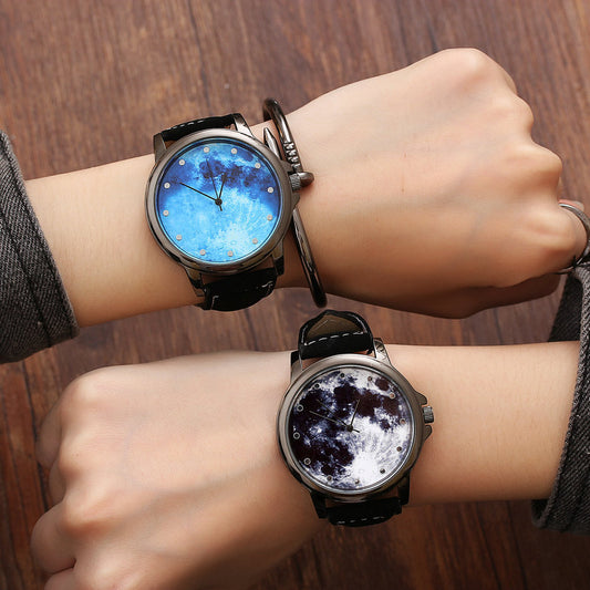 Fashion Minimalist Women Starry Sky Moon Watch