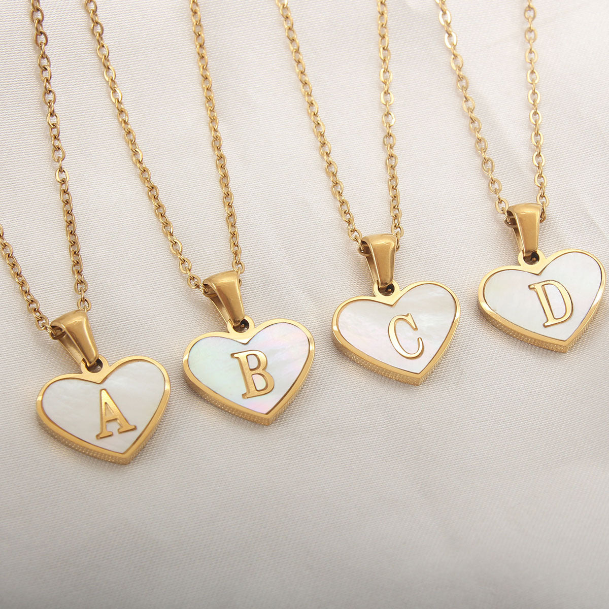 26 Letter Heart-shaped Necklace