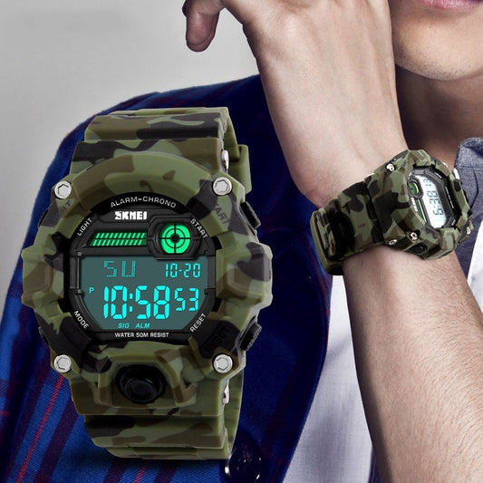 Stylish And Versatile Waterproof Men's Electronic Watch