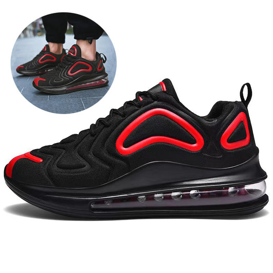 Black Shoes Men Outdoor Breathable  Lace-up Sneakers Running Shoes