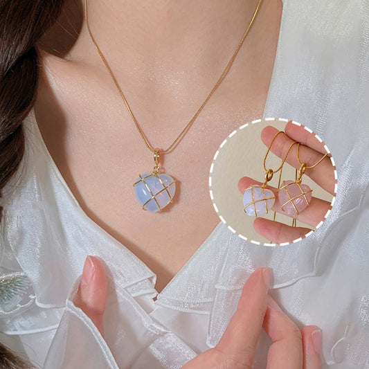 Fashion Moonstone Necklace For Cartoon Princess Love Girl Necklace